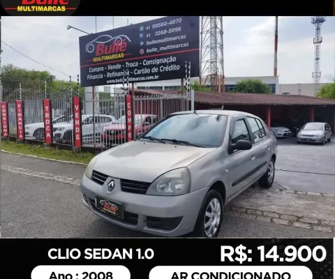 Clio 1.0 Sedan Ano 2008 com ar Condicionado - Repasse  ;;; repasse repasse 