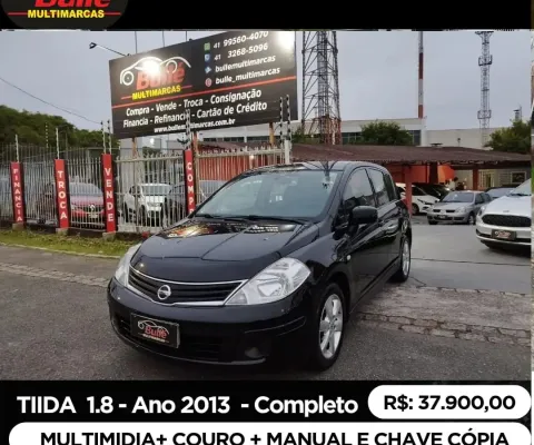Tiida 1.8 S Ano 2013 - Completo - Banco de Couro kit Multimidia