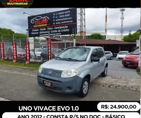 Uno Vivace Evo 1.0 Ano 2012 - Básico -  4 Portas - apenas 118.000 km