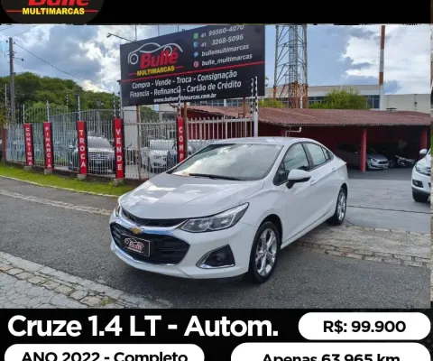 Cruze LT 1.4 Turbo - Automático - Apenas 63.950 km - Top - Completo