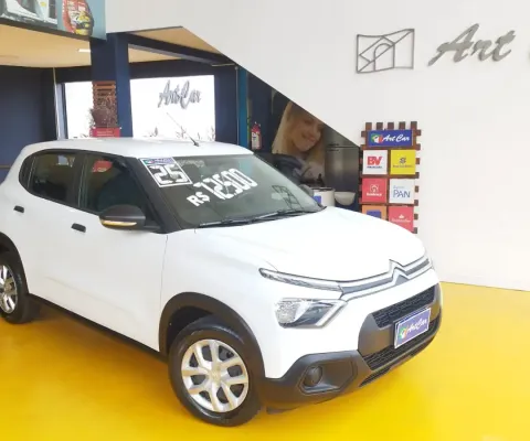 Citroen C3 Live Pack 1.0 6V Manual Branco Completo 2024/2025