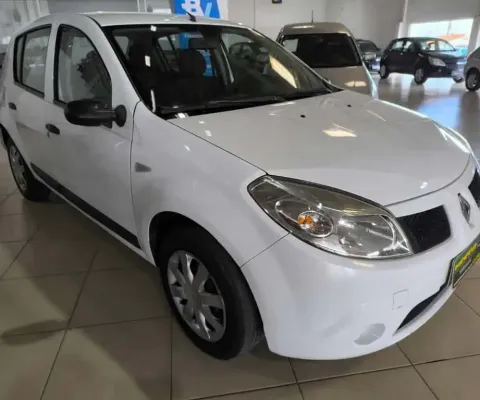 Renault Sandero Expression Hi-Flex 1.6 8V 5p  - Branca - 2008/2009