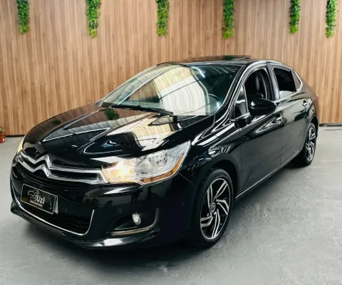 Citroen C4 Lounge Exclusive 1.6  THP Turbo Flex  2018 Completo Teto Solar