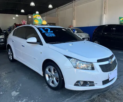 GM CRUZE LTZ 2012  SPORT 6 MARCHAS, TETO SOLAR , BANCOS DE COURO,  KM BAIXO  MANUAL E CHAVE RESERVA.