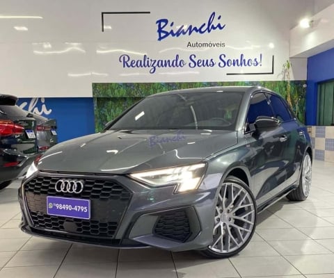Audi A3 Sportb. S-Line 2.0 TFSI S-Tron.(Híb.)  - Cinza - 2021/2022