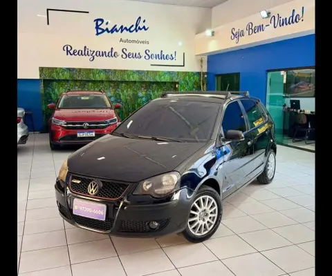 Volkswagen Polo 1.6 Mi/S.Ouro 1.6 Mi Tot.Flex 8V 5p  - Preta - 2008/2009