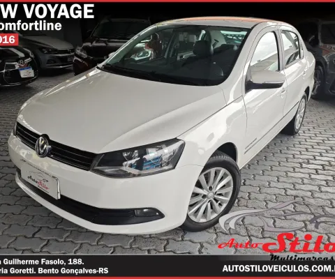 Volkswagen Voyage Comfortline 1.0 Flex. Versão mais completa.