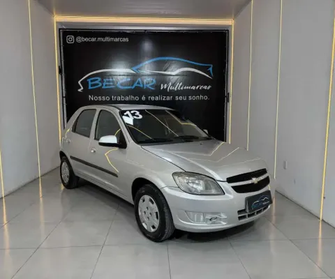 Chevrolet Celta Spirit/ LT 1.0 MPFI 8V FlexP. 5p  - Prata - 2012/2013