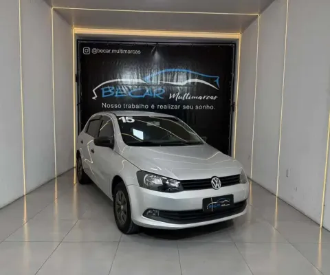 Volkswagen Gol Trendline 1.0 T.Flex 8V 5p  - Prata - 2014/2015