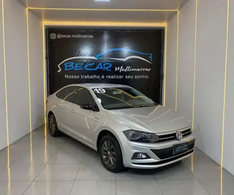 Volkswagen Virtus Comfort. 200 TSI 1.0 Flex 12V Aut  - Prata - 2019/2018