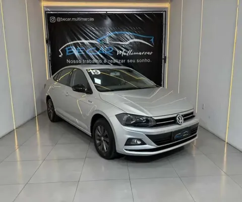 Volkswagen Virtus Comfort. 200 TSI 1.0 Flex 12V Aut  - Prata - 2018/2019