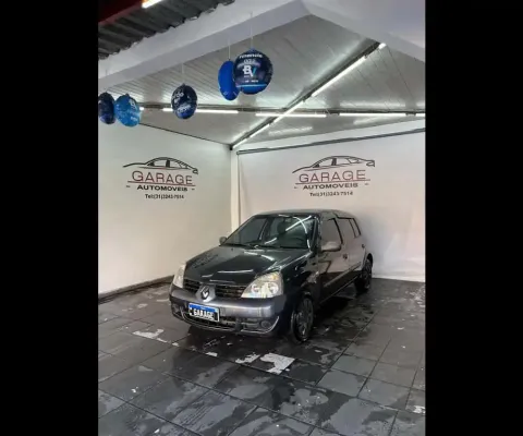 Renault Clio Authentique Hi-Flex 1.0 16V 5p  - Cinza - 2007/2008