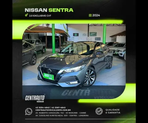 NISSAN SENTRA 2.0 EXCLUSIVE CVT 2024