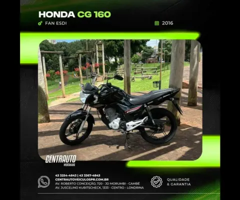 Honda cg 160 fan esdi 2016