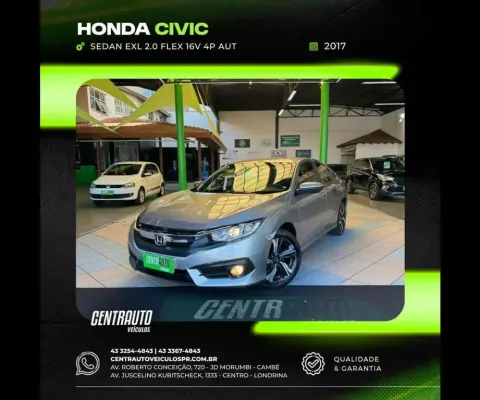 Honda civic sedan exl 2.0 flex 16v 4p aut 2017