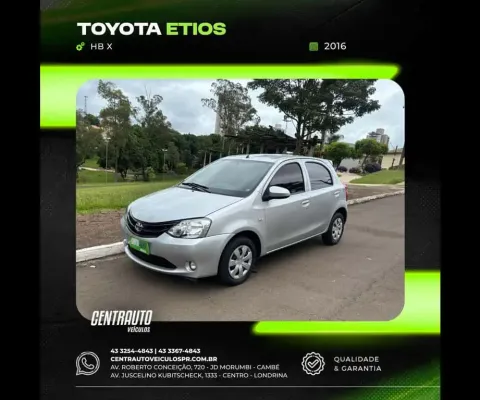 Toyota etios hb x 2016