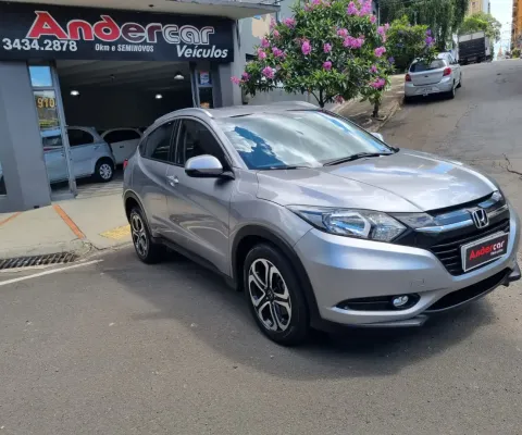 Honda HRV Exl 2016 Cinza Completa Flex Ar Digital Couro Midia