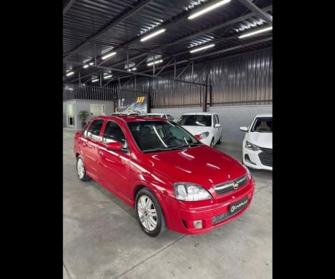 Chevrolet Corsa Sedan Corsa Sed. Premium 1.4 8V ECONOFLEX 4p - Vermelha - 2007/2008