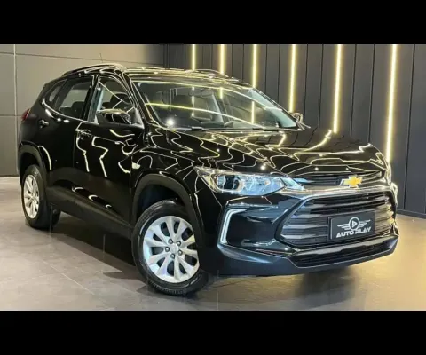 Chevrolet Tracker 1.0 Turbo 12V Flex Aut.   - Preta - 2022/2023