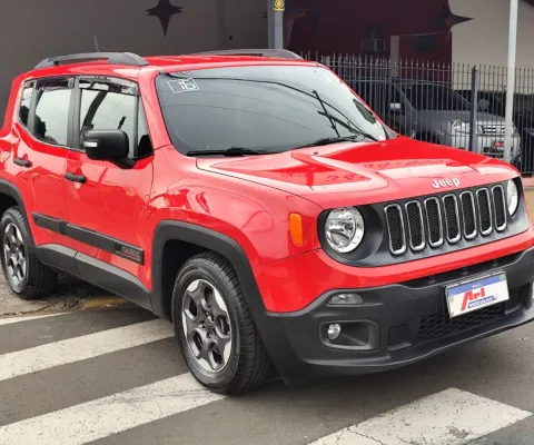  Estilo, potência e atitude! Jeep Renegade Sport AT 2016 Vermelho – pronto pra te levar onde você qu