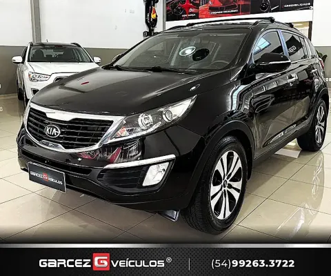 Kia motors sportage ex 2.0 flex automático pneus novos ar dual zona, bancos elétricos, chave presenc