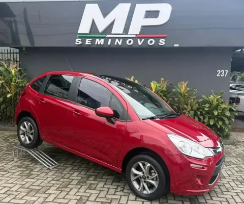 Citroën C3 Tendance Pure Tech 1.2 Flex 12V Mec.  - Vermelha - 2017/2018