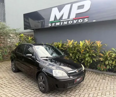 Chevrolet Corsa Sedan Corsa Sed. Premium 1.4 8V ECONOFLEX 4p  - Preta - 2008/2009