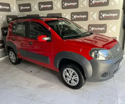 Fiat Uno WAY 1.0 EVO Fire Flex 8V 5p  - Vermelha - 2011/2012