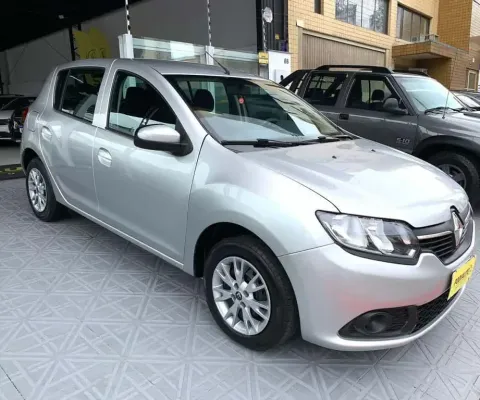 Renault Sandero Expression Flex 1.0 12V 5p - Prata - 2019/2020