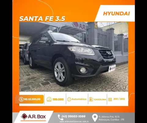 HYUNDAI SANTA FE 3.5 2012 7 LUGARES PRETO 4X4