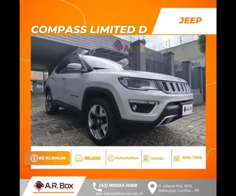 JEEP COMPASS LIMITED D 2018 PRATA