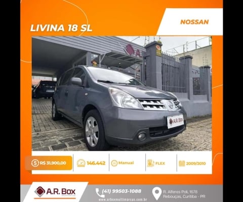 NISSAN LIVINA 18SL 2010 CINZA AUTOMATICA