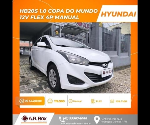 HYUNDAI HB20S 1.0 12V MEC COMFORT COPA  2015 BRANCO