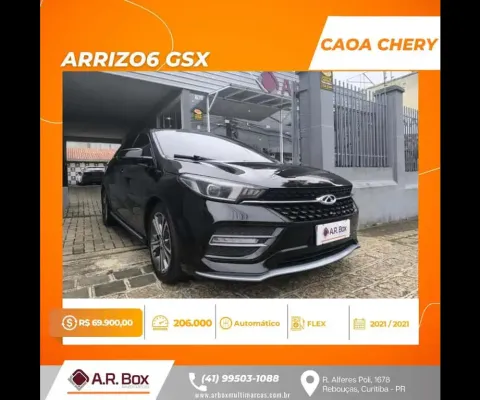 Caoa chery arrizo6 gsx 2021 preto top de linha
