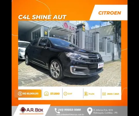 Citroen c4l shine aut 2021 preto