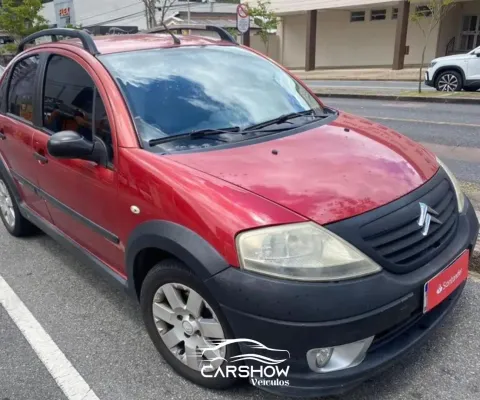 Citroën C3 XTR 1.4 Flex 2008 Vermelho Completo e Aventureiro