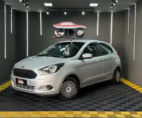 Ford KA 1.0 SE Plus Flex 5p  - Prata - 2017/2018