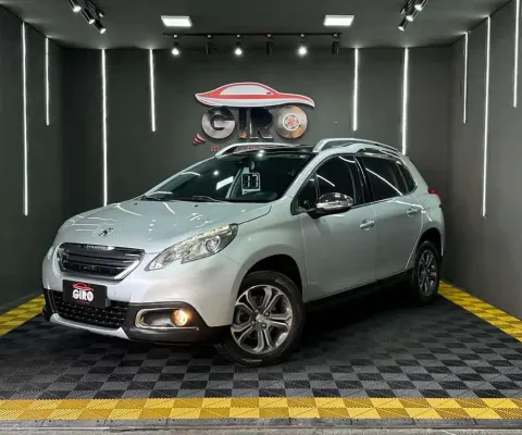 Peugeot 2008 Griffe 1.6 Turbo Flex 16V 5p Mec.  - Prata - 2016/2017