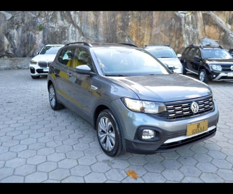 Volkswagen T-Cross COMFORTLINE 200 1.0 TSI AT (TETO SOLAR) - Cinza - 2019/2020