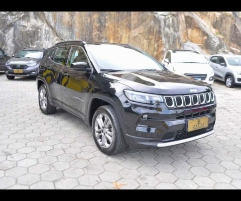 Jeep Compass LONGITUDE T270 1.3 TURBO AT - Preta - 2021/2022