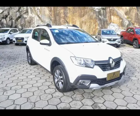 Renault Sandero STEPWAY ICONIC 1.6 AT  - Branca - 2019/2020