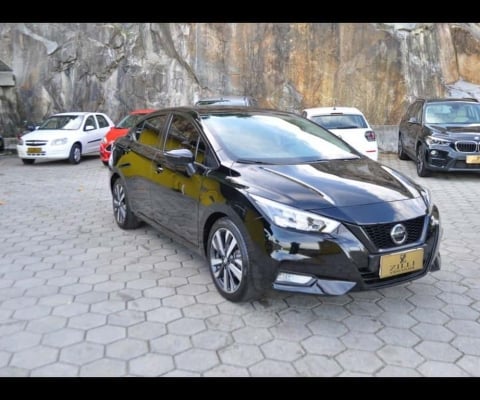 Nissan Versa EXCLUSIVE 1.6 AT  - Preta - 2021/2021