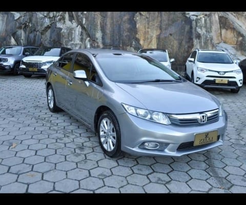 Honda Civic LXS 1.8 MT  - Cinza - 2013/2014