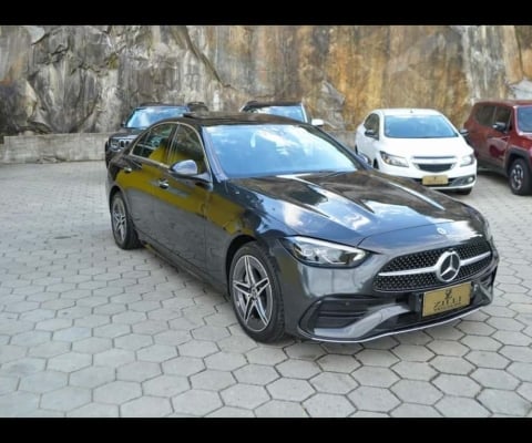 Mercedes-Benz C200 AMG LINE EQ BOOST 1.5 TURBO AT (HIBRIDO)  - Cinza - 2022/2023