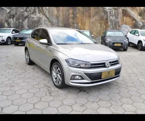 Volkswagen Polo HIGHLINE 200 TSI 1.0 AT - Prata - 2019/2020