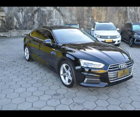 Audi A5 SPORTBACK 2.0 AMBIENTE TFSI AT  - Preta - 2017/2018