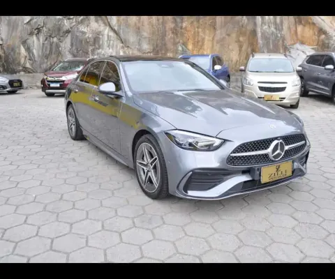Mercedes-Benz C200 AMG LINE EQ BOOST 1.5 TURBO AT (HIBRIDO)  - Cinza - 2024/2024