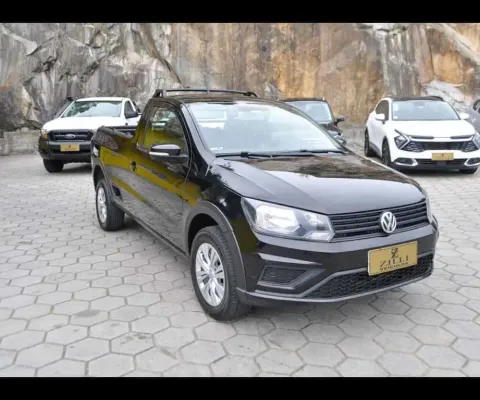 Volkswagen Saveiro TRENDLINE 1.6 CS - Preta - 2019/2020