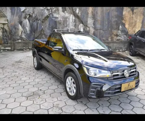 Volkswagen Saveiro TRENDLINE 1.6 CS  - Preta - 2024/2025