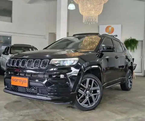 Jeep Compass S T270 1.3 TB 4x2 Flex Aut.  - Preta - 2024/2025